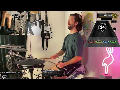 336 BPM! Drown Into Perdition by NECROSY @ 105% Speed - Expert+ Drums -34 Notes