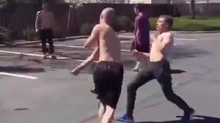 Crazy fight young vs old