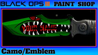 Black Ops 3 - Crocodile Knife Paint Shop Tutorial
