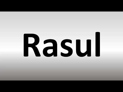 How to Pronounce Rasul