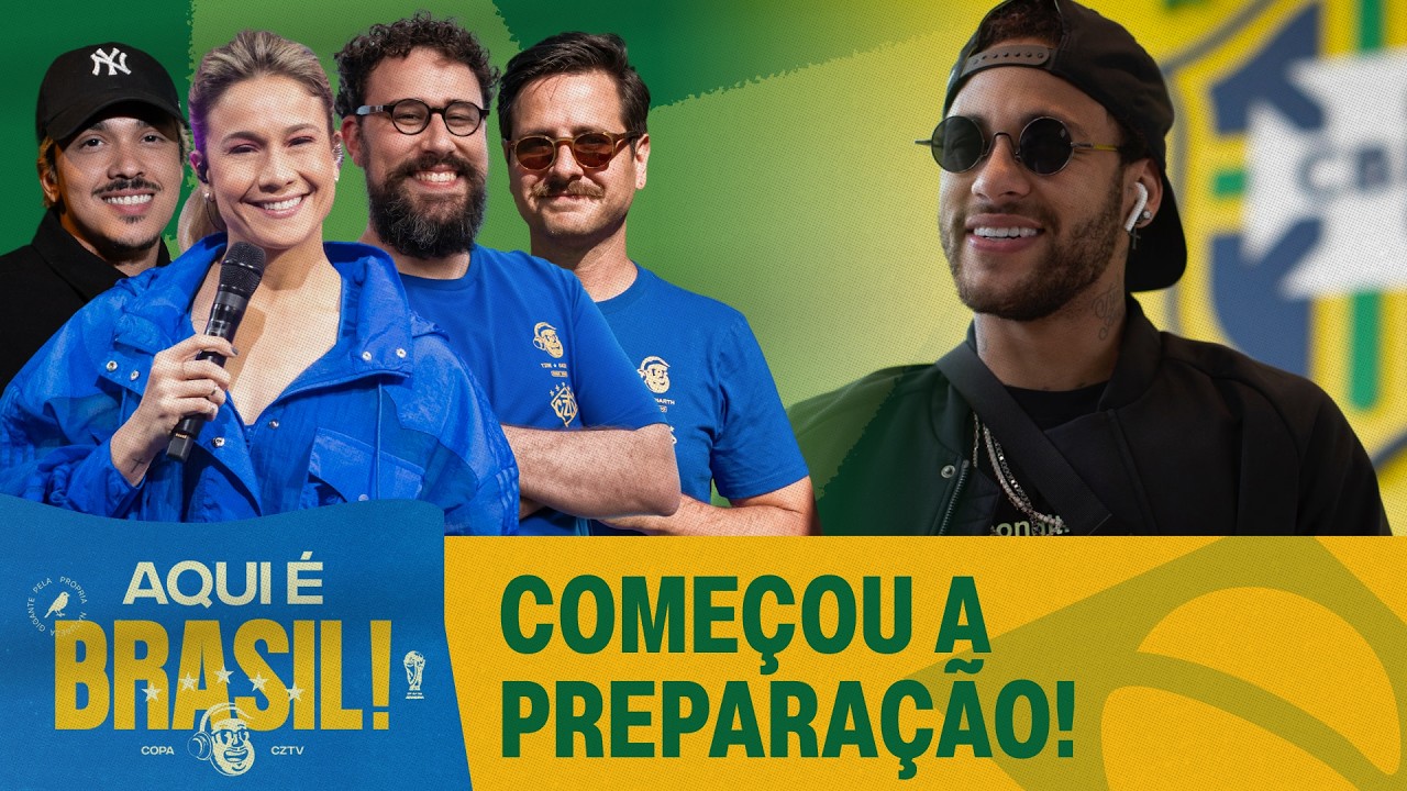 SELEÇÃO BRASILEIRA SE APRESENTA NA GRANJA COMARY. COMEÇOU A COPA DO MUNDO! | AQUI É BRASIL