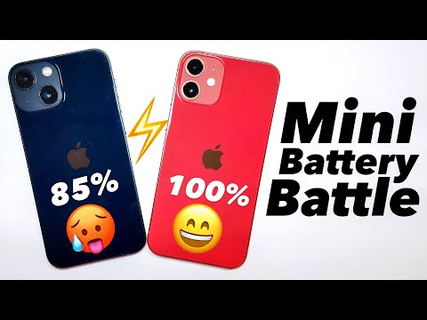 iPhone 13 Mini vs 12 Mini Battery Drain Test (85% vs 100% Health)