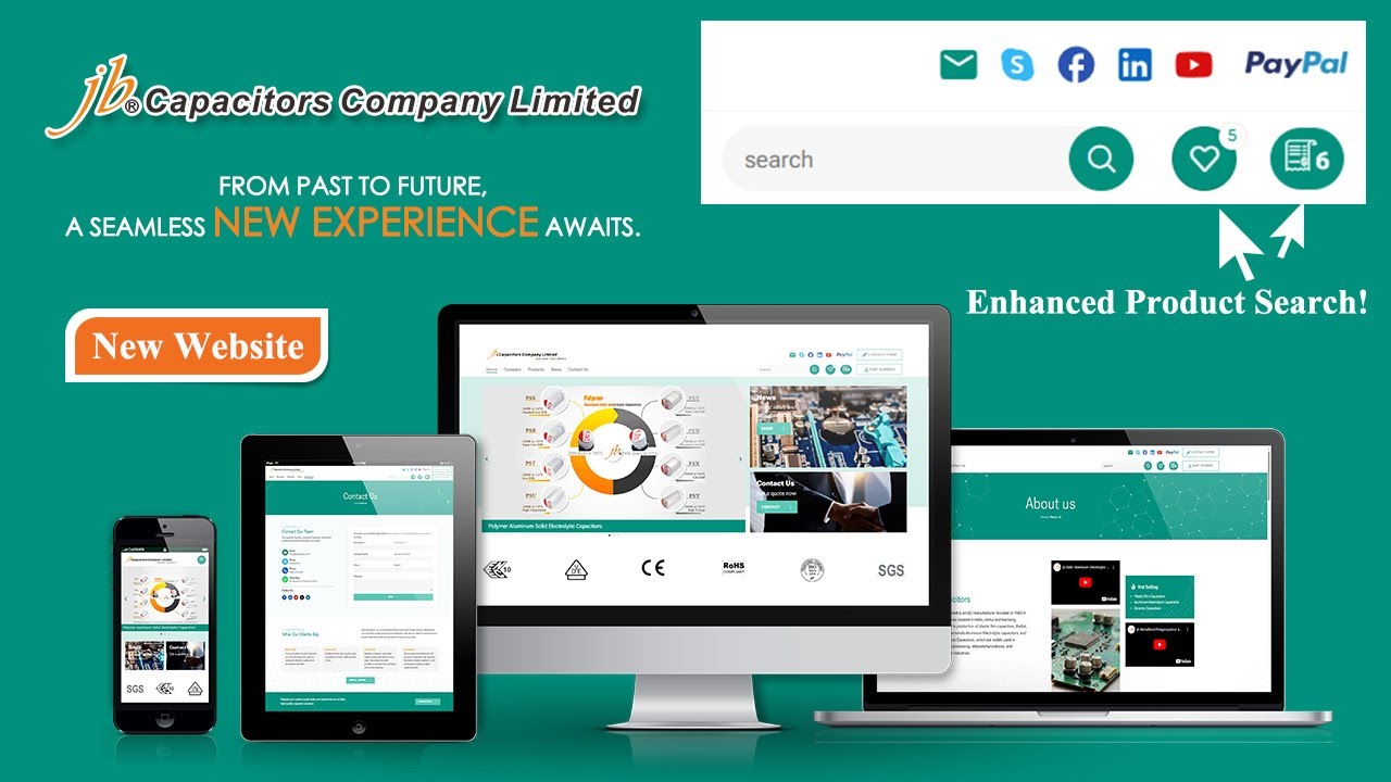 Explore jb Capacitors’ New Website – Faster Capacitor Inquiry