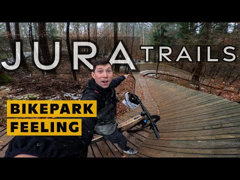 Bike park feeling without a lift? JURA Trails Neumarkt | E-MTB session in the snow ❄️
