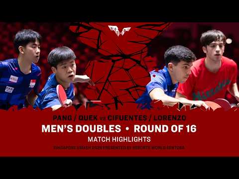 Pang/Quek vs Cifuentes/Lorenzo | MD R16 | #WTTSingapore2026