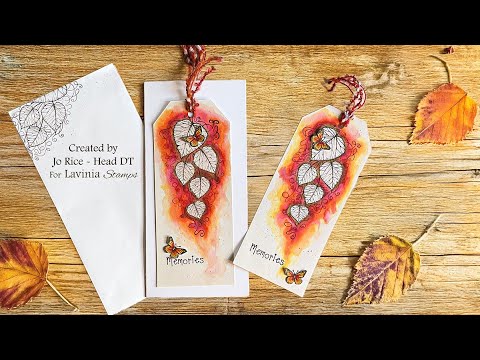 Forest Leaf Tag by Jo Rice - A Lavinia Stamps Tutorial