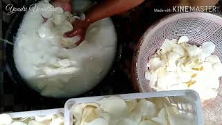 |cassava chips| CARA MEMBUAT KERIPIK SINGKONG YANG RENYAH & GURIH | tidak menempel saat digoreng