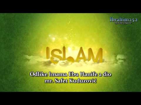Odlike Imama Ebu Hanife 2. dio - Dr. Safet Kuduzović