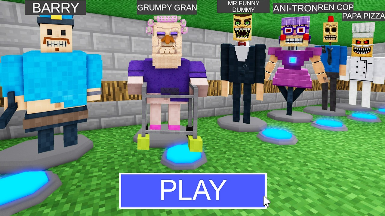 ALL MINECRAFT BARRY MORPHS! BARRY'S PRISON RUN! #roblox #obby