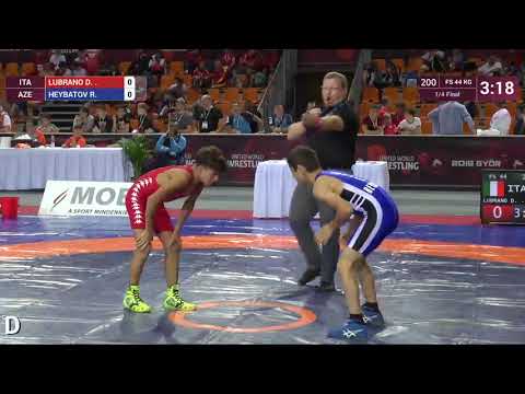 1/4 FS - 44 kg: D. LUBRANO (ITA) v. R. HEYBATOV (AZE)