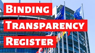 Binding Transparency Register: Promising progress in negotiations - EU