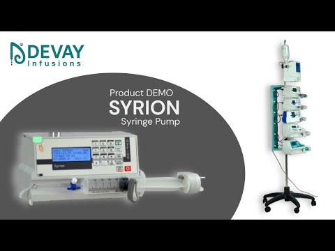 DEVAY | SYRION Demo | Syringe Pump | Complete Guide To Use Syringe Pump | Used In Critical Care