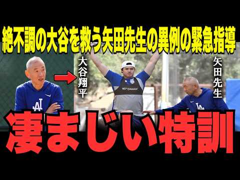 【緊急追跡】30号から沈黙…大谷翔平が“休日返上”で見せた異変！矢田先生の密着サポートと「打撃修正の全貌」に球界が息をのむ！