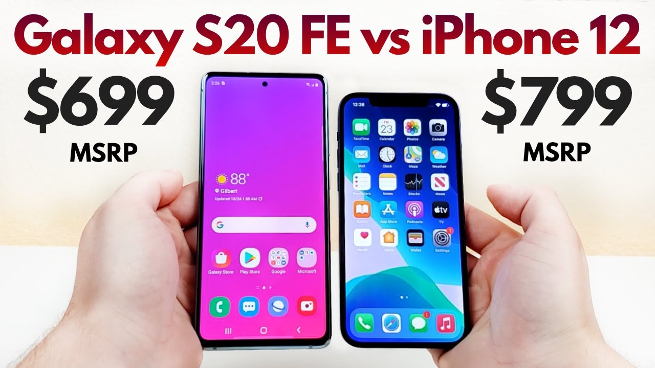 Samsung Galaxy S20 FE vs iPhone 12 - Who Will Win?