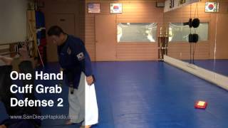 Hapkido One Hand Cuff Grab Defense 2