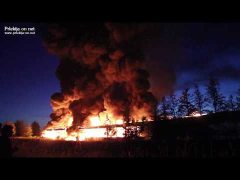 Požar v industrijski coni v Ljutomeru