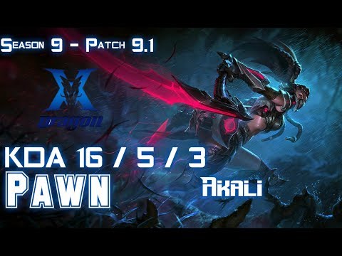 KZ Pawn AKALI vs ZOE Mid - Patch 9.1 KR Ranked