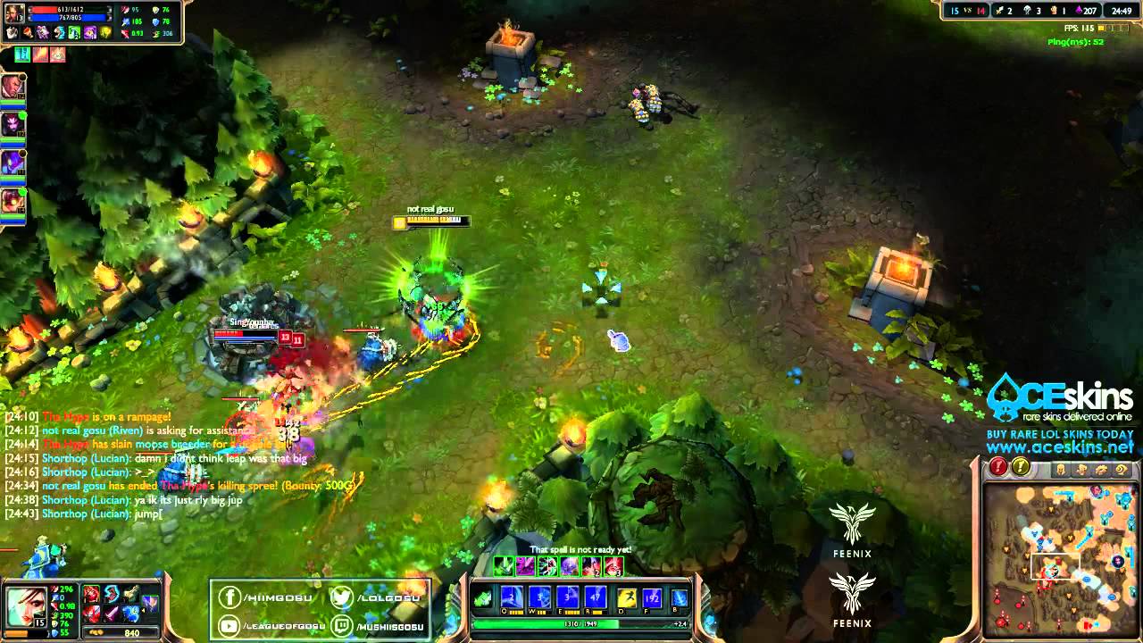 Liên Minh Huyền Thoại: Riven trong tay gosu cũng bá đạo lắm :D