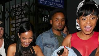 Karrueche Tran And Christina Milian Can&#39;t See Through The Crowd After Partying At Warwick [CENSORED]