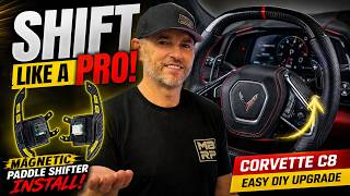 How I Shift Like a Pro! Magnetic Paddle Shifter Installation - Corvette C8 — Easy DIY Upgrade