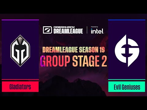 Dota2 - Gladiators vs Evil Geniuses - Game 1 - DreamLeague Season 19 - Group Stage 2