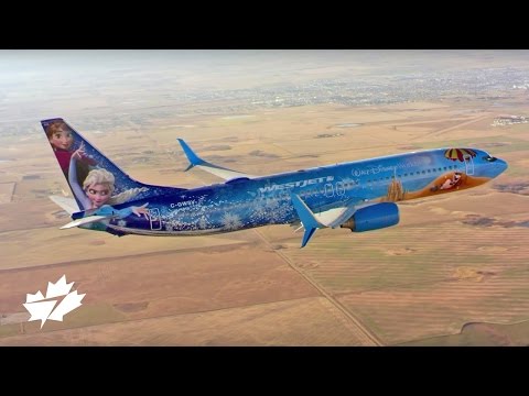 Fly with the Disney Frozen-themed Plane | WestJet