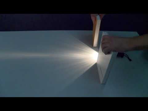 Light bundle and light beam - experiment