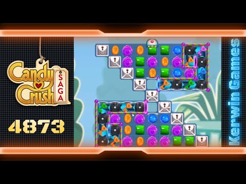Candy Crush Saga Level 4873 - No Boosters