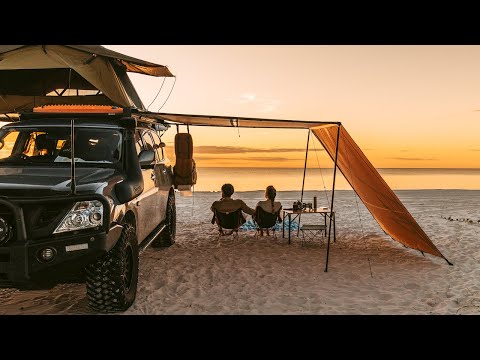 Beach Front Camping on a Remote Island Paradise [K'gari Fraser Island, Awinya Creek, Relaxing ASMR]