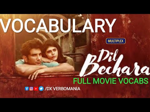 Dil Bechara Full Movie | Sushant Singh Rajput | Sanjana Sanghi |  Important Vocabulary