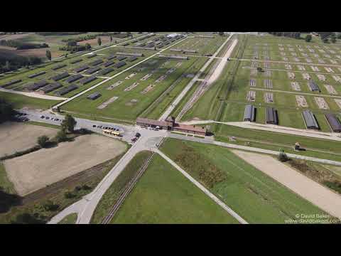4K Drone Footage of Auschwitz II Nazi Concentration Camp