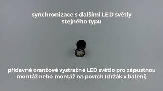 PROFI výstražné LED světlo vnější oranžové, 12-24V, ECE R65