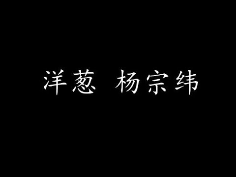 , title : '洋葱 杨宗纬 (歌词版)'