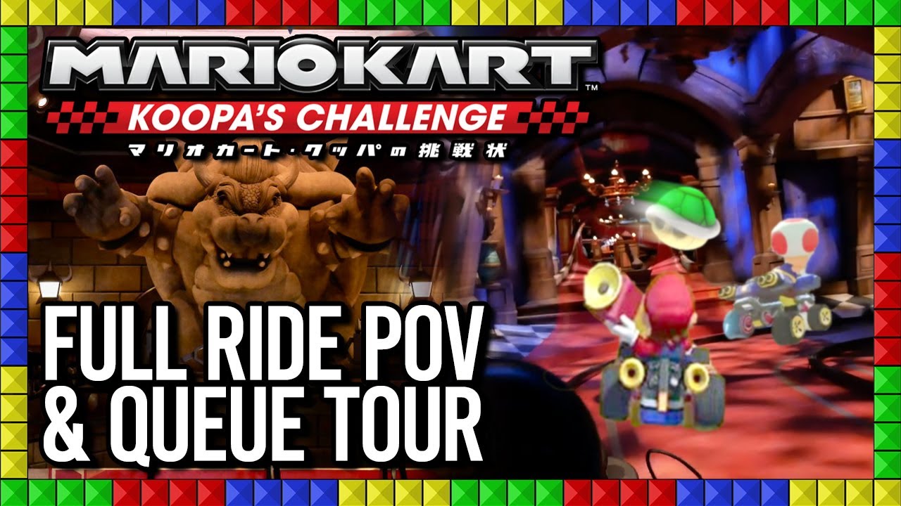 Mario Kart: Koopa's Challenge FULL RIDE WITH AR & QUEUE TOUR - Super Nintendo World - YouTube