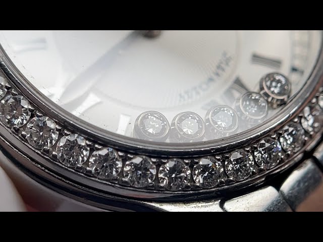 Vídeo relacionado con ROUHO Cierre Desplegable de Acero Inoxidable, Hebilla Plegable con Apertura por Botón para Chopard Happy Diamonds-C1 14mm
