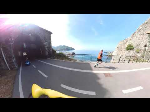 Bahnradweg bei Levanto per Velomobil