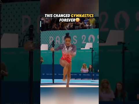 What a difference that change made😳 #gymnastics #tumbling #gymnast #simonebiles #olympics