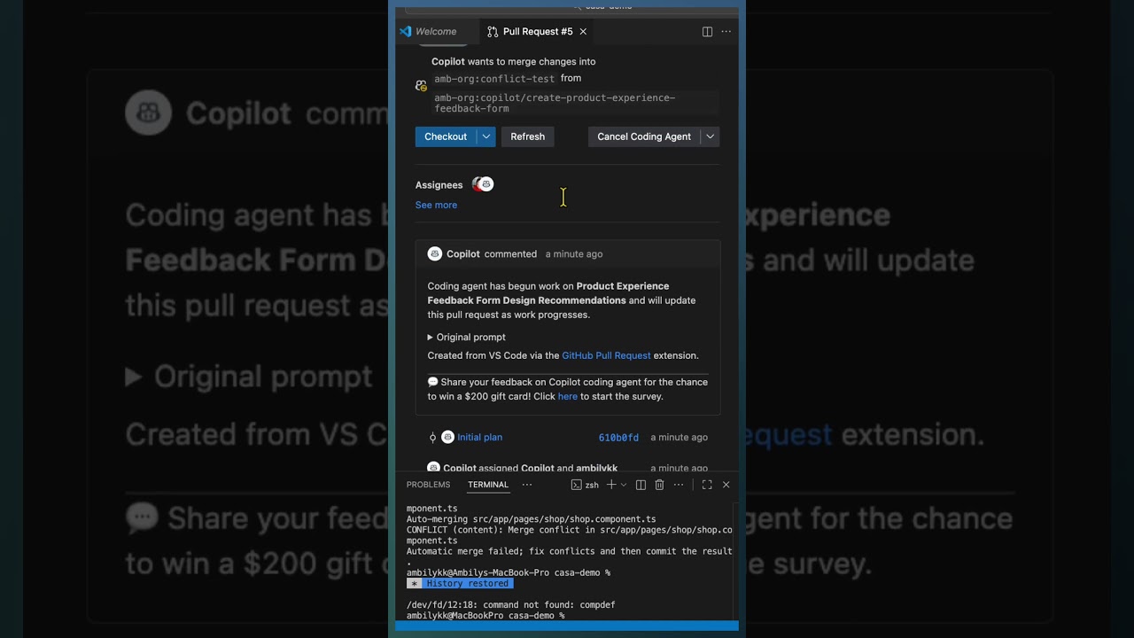 I Let GitHub Copilot Code for Me! 🤖 | Next-Level AI Delegation