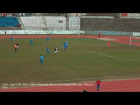 LIVE - Liga 3 (S9, E15) - CSM Unirea Alba Iulia vs Universitatea Alba Iulia - Repriza 1