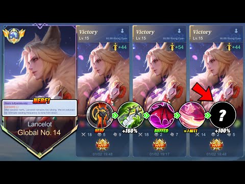 WHEN GLOBAL LANCELOT ABUSE THIS PERFECT BEST BUILD IN SOLO RISING FINALS! (AUTO CHAMPION!?) - MLBB