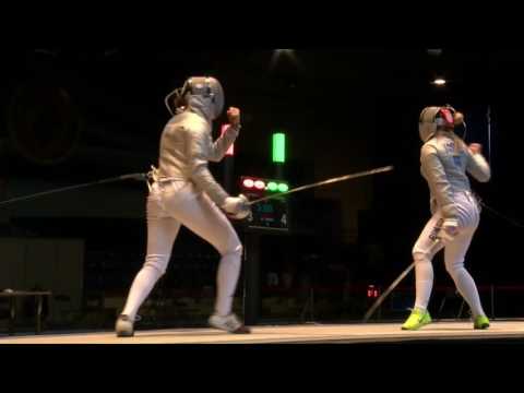 SF.  BASHTA Anna (RUS) - GARGANO Rebecca( ITA). Sabre women.