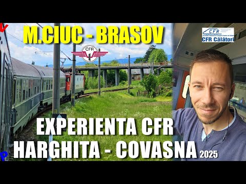 Traveling with IR 1541 to Brașov, among swollen rivers and trains encountered on the way