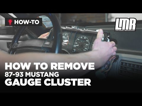 How To Remove Fox Body Mustang Gauge Cluster (87-93)