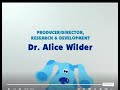 Blue S Clues Bluestock Credits