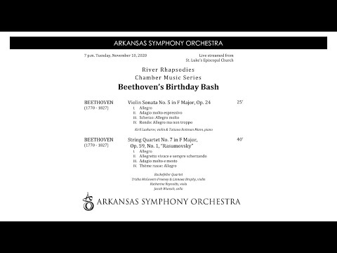 River Rhapsodies: Beethoven's Birthday Bash