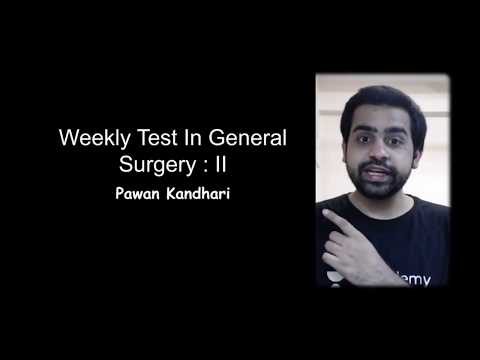 WEEKLY SURGERY QUIZ PART II | BY DR. PAWAN KANDHARI