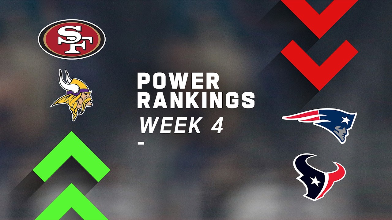 NFL Power Rankings Week 4: Pats and Texans Drop 13, 49ers No. 1
