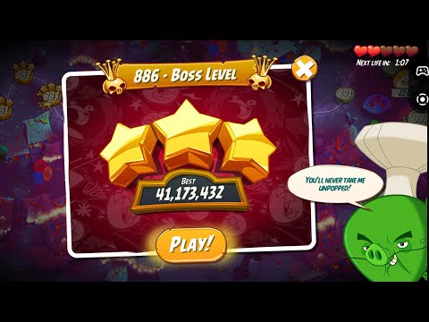 Angry Birds 2 BOSS LEVEL 886 | BOSS LEVEL | LEVEL 886 | ANGRY BIRDS 2 | Angry Birds