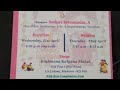 Wedding Muhurtham Maitherrayi Sankara Subramanian