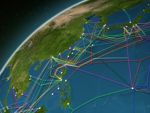 Animated map reveals 550,000 miles of undersea cables.